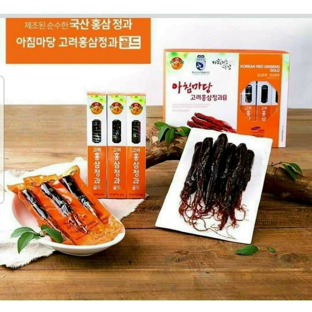 Hồng Sâm nguyên củ tẩm mật ong Geumsan-sâm Hàn Quốc 6 năm tuổi 8 củ lớn 300g [100% Chính Hãng]