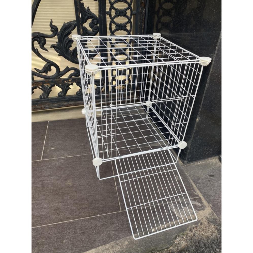Chuồng chó mèo lắp ghép LG6x35 (35x35cm cao 45cm) lồng chó mèo nhỏ dưới 3kg