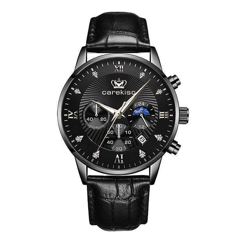 Swiss New Super Waterproof Luminous Men's Watch Student Korean Non-Mechanical High-End Fashion Commuter Men's Watch