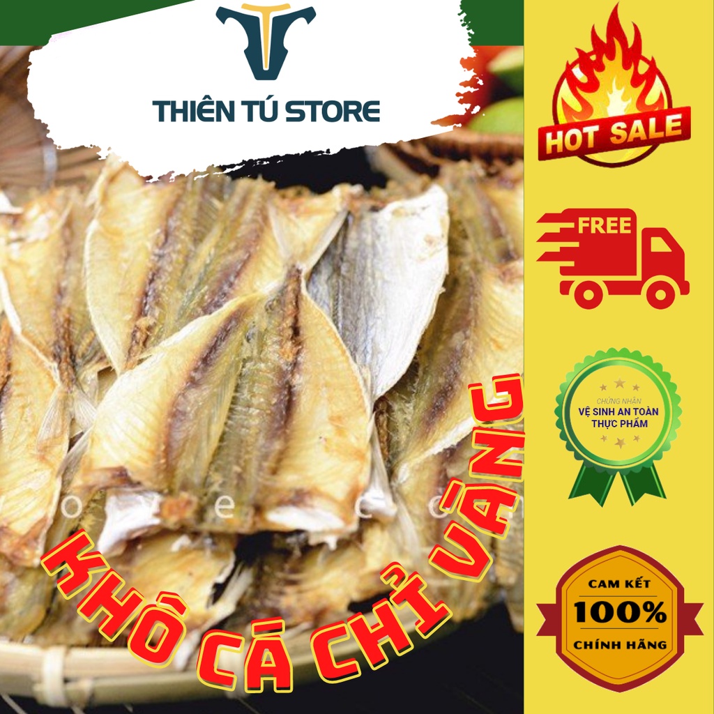 KHÔ CÁ CHỈ VÀNG 1KG LOẠI 1 TỰ NHIÊN ĐẶC SẢN XỨ CÀ MAU thientustoret