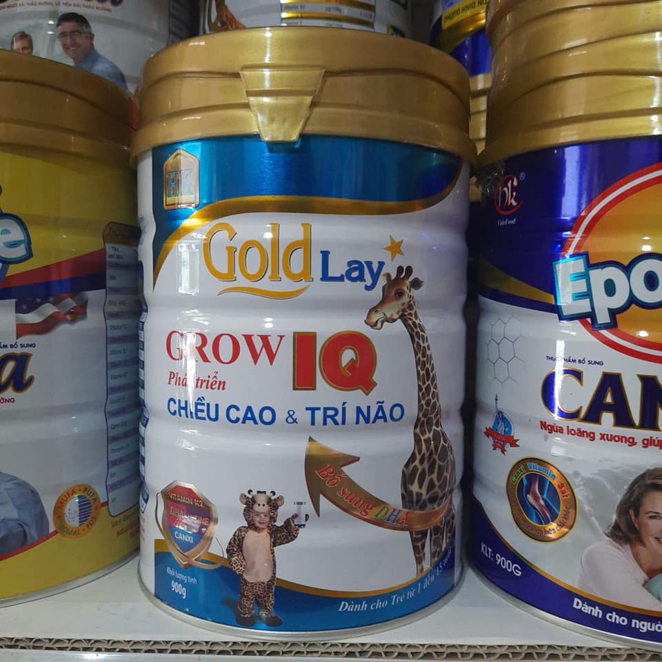 Sữa tăng trưởng chiều cao cho trẻ 1-15 tuổi Goldlay 900g (MẪU MỚI)