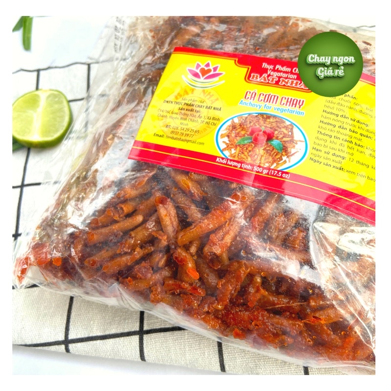 Cá cơm chay, thực phẩm chay Bát Nhã