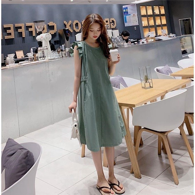 Váy xòe tay cánh bướm cho bà bầu | BigBuy360 - bigbuy360.vn