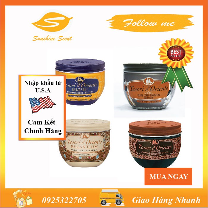 KEM DƯỠNG DA NƯỚC HOA TESORI D'ORIENTE (300ML)