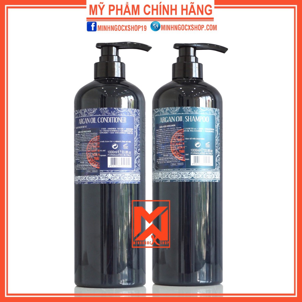 HISCHER DẦU GỘI XẢ PHỤC HỒI HISCHER 1000ML CHÍNH HÃNG