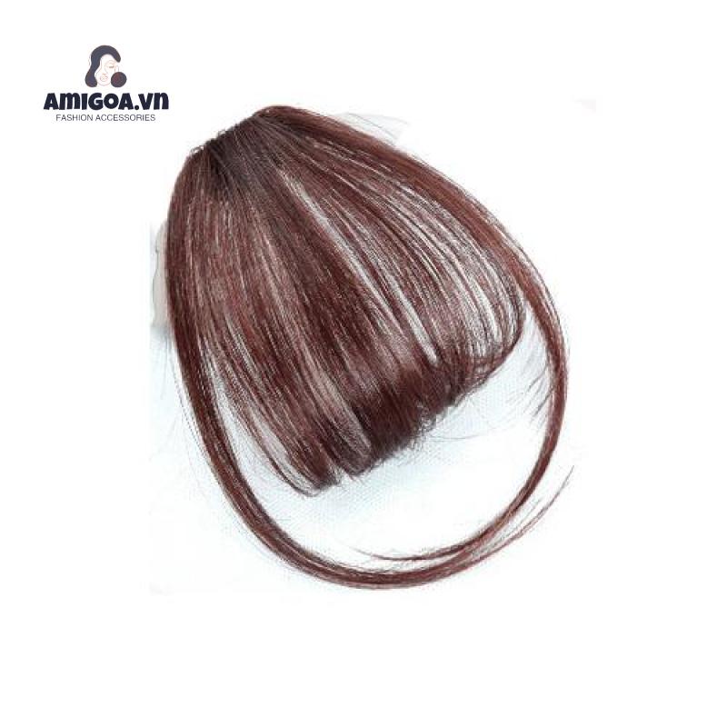 Bộ Tóc Giả Ngắn Mỏng Tự Nhiên Có Mái Dành Cho Nữ