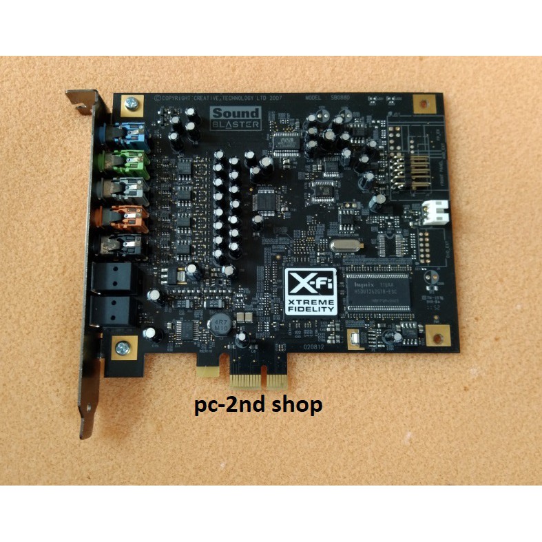 card sound sb0880 creative x-fi titanium 5.1 Dòng card âm thanh cao cấp Xfi