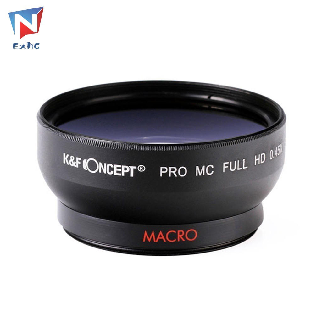 Ống Kính Góc Rộng 58mm 0.45x Có Thể Tháo Rời Kèm Ống Kính Micro Cho Canon 500d 600d @ My