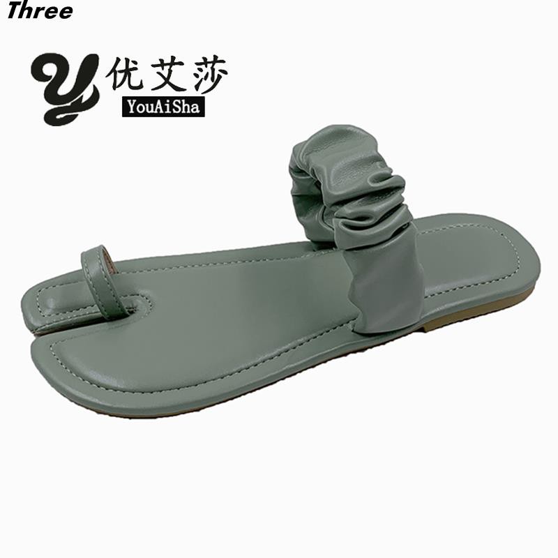 Women's shoes, slippers, outer wear, women's split-toed fashion beach shoes, flat-bottomed all-match all-match cooler