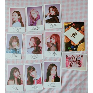 Twice yes or yes pre-order photocards- ảnh twice