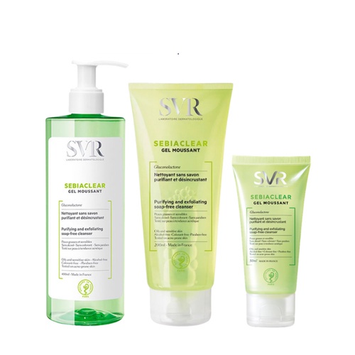 Sữa Rửa Mặt SVR Dành Cho Da Dầu Mụn Và Da Nhạy Cảm Giúp Lấy Đi Dầu Thừa, Bụi Bẩn Trên Da 400ml