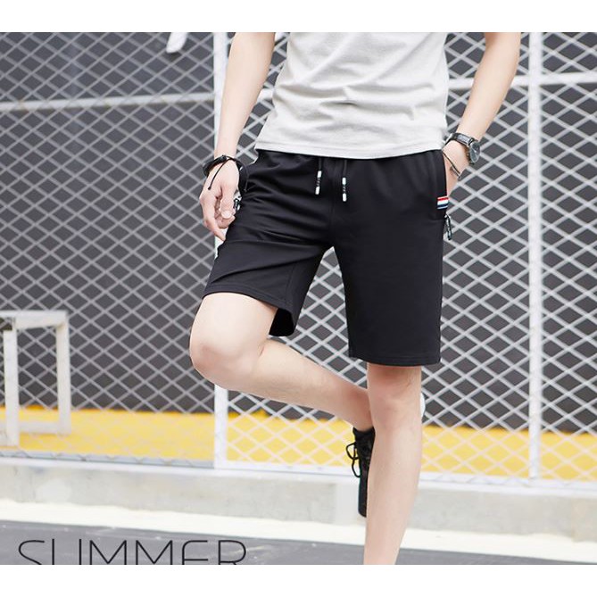 Quần Short Nam trẻ trung mới lưng thun dây rút thấm hút mồ hôi Có Khóa Túi Mới hè 2020 | BigBuy360 - bigbuy360.vn