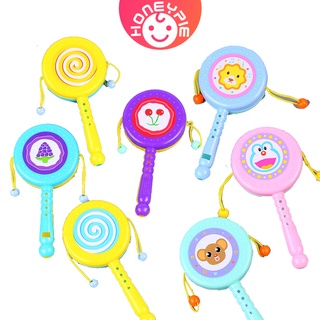 Trống Lục Lạc Đồ Chơi Họa Tiết Hoạt Hình Đáng Yêu Cho Trẻ Em 1 Tuổi