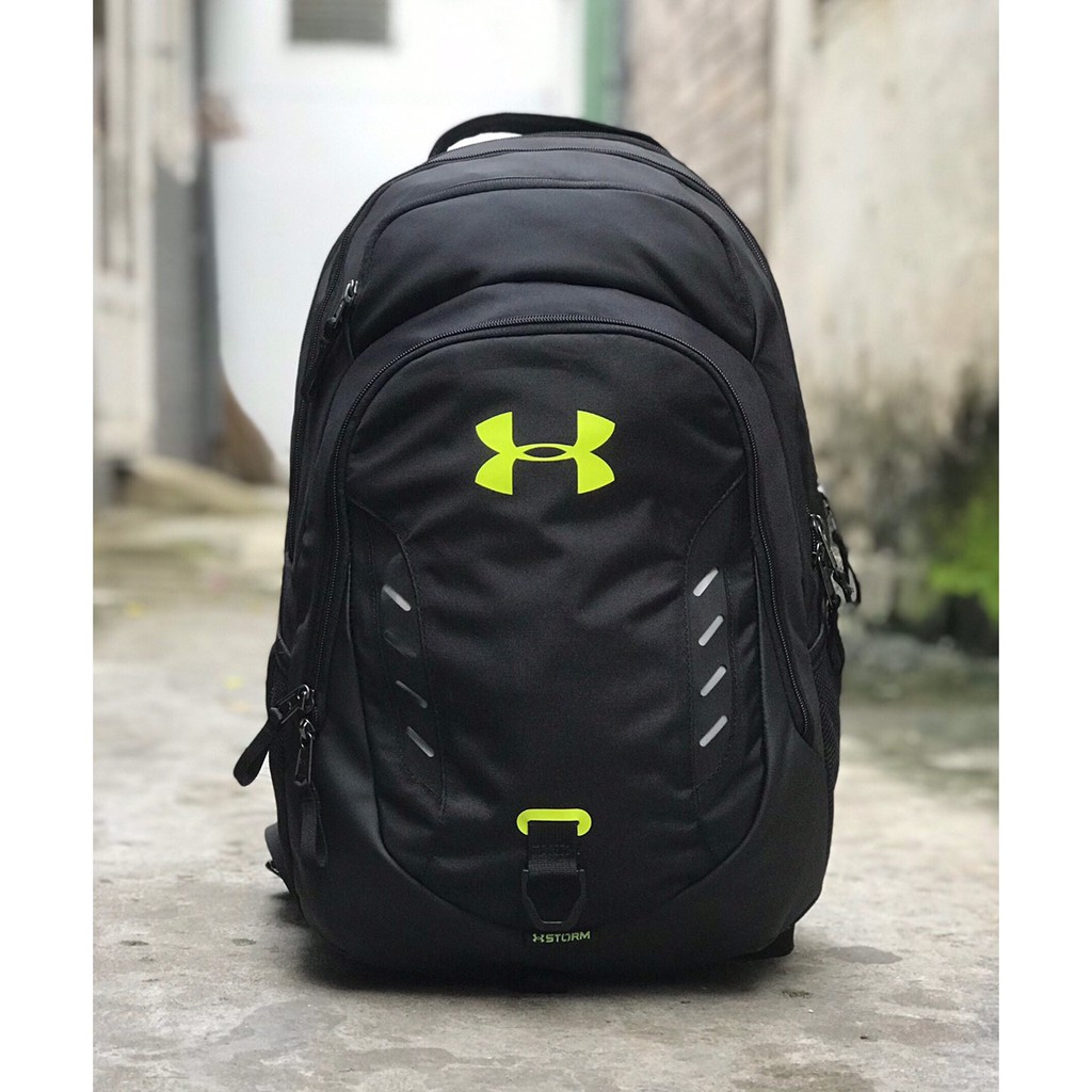 Balo LapTop Storm Recruit 2.0 Laser màu đen logo Xanh chuối