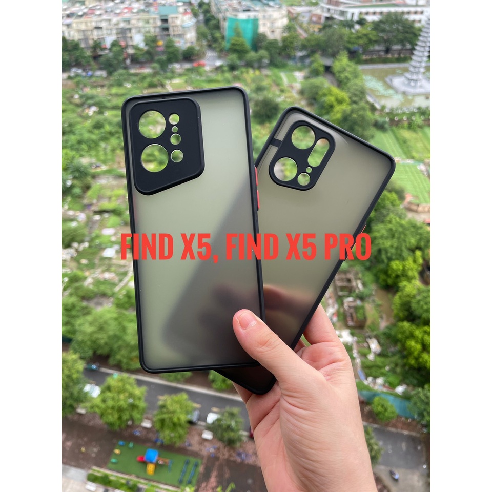 Ốp lưng Oppo Find X5, Find X5 Pro viền dẻo màu lưng nhám mờ bảo vệ camera