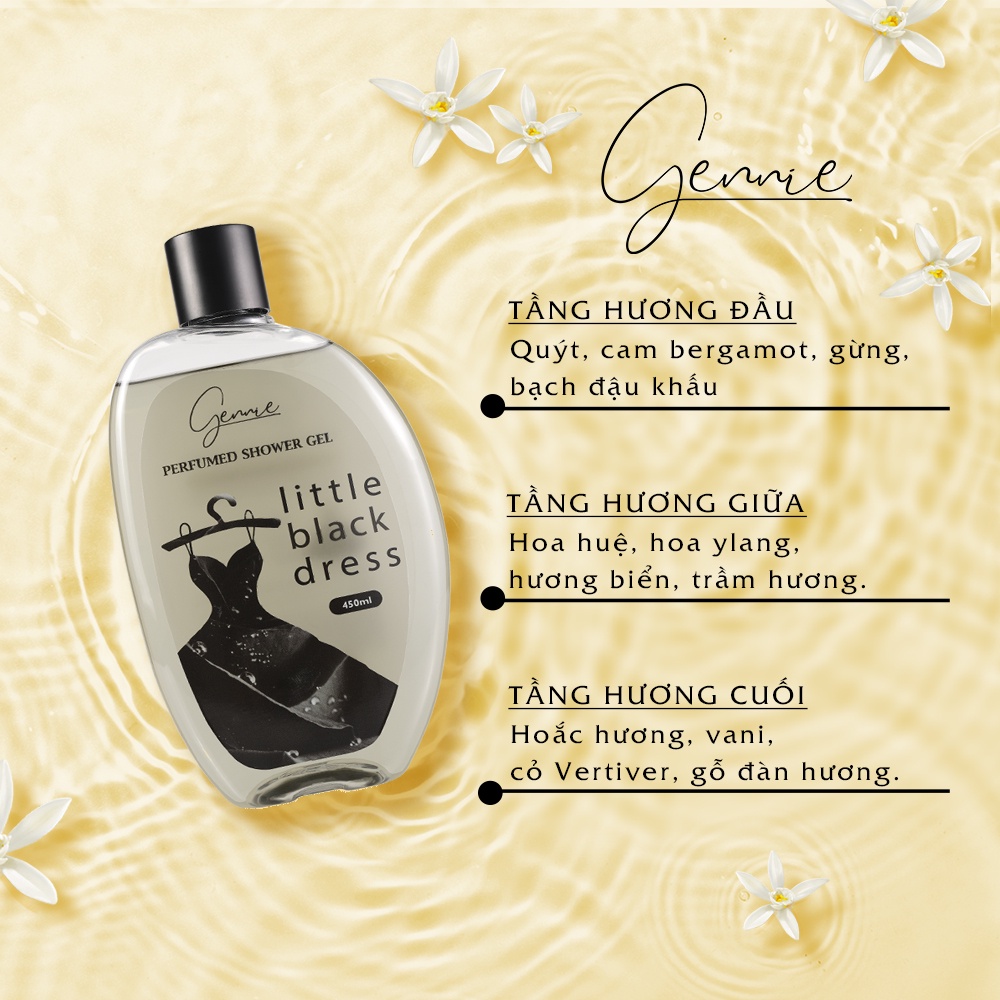 Sữa Tắm Nước Hoa Nữ Gennie 450ml chính hãng