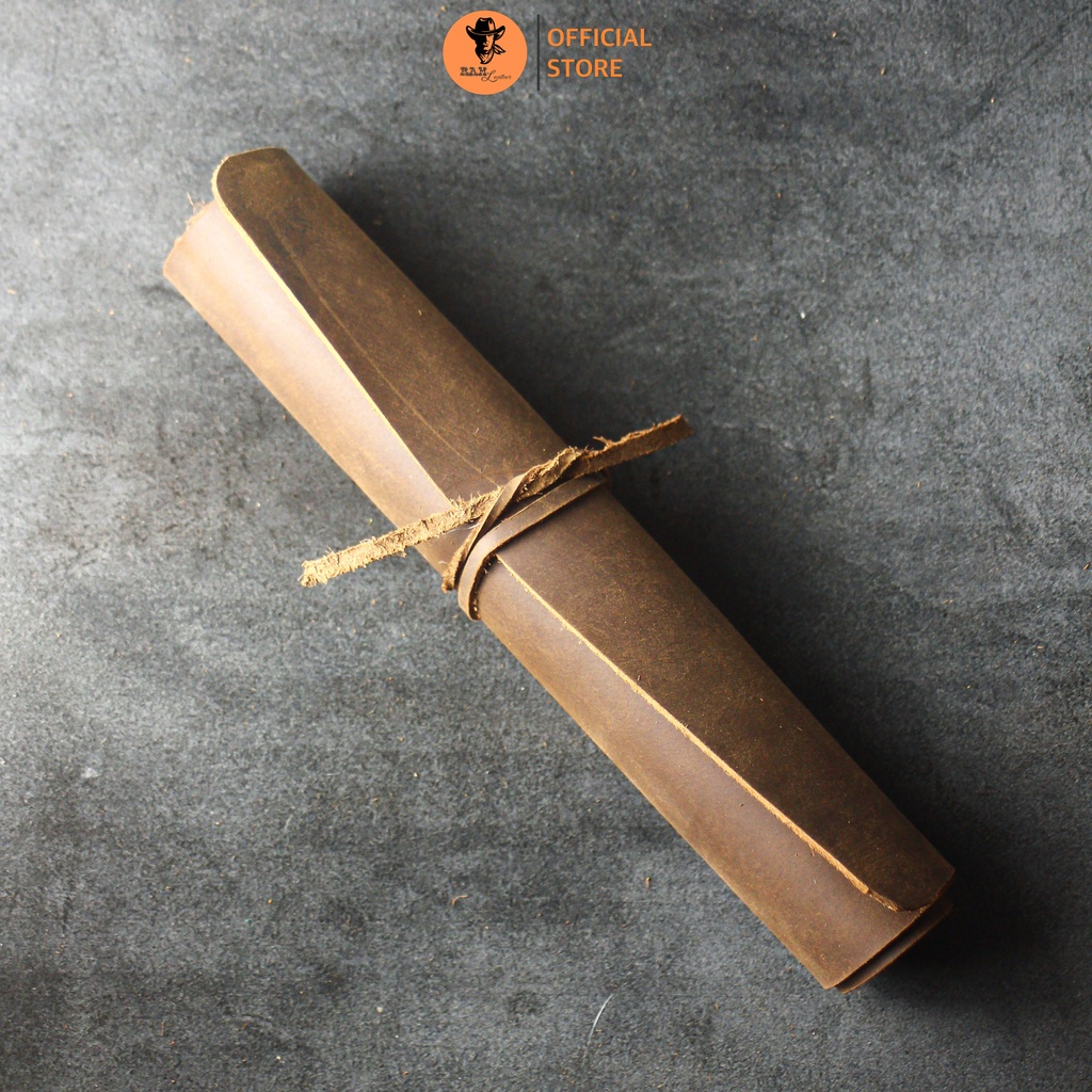 Tấm lót chuột da bò màu nâu đất - RAM Leather