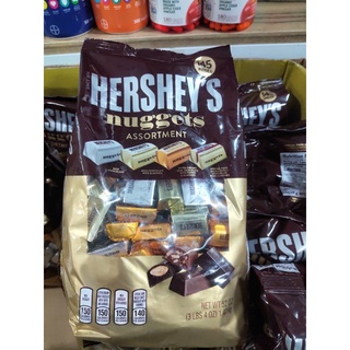 Kẹo sô cô la hạnh nhân bịch 1kg47 hersheys nuggets mỹ