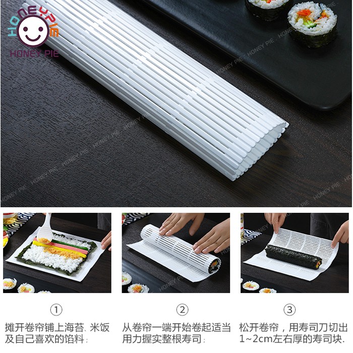 Dụng cụ khuôn cuộn sushi bằng tay tiện lợi dễ sử dụng cho nhà bếp