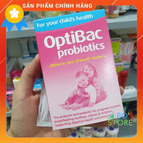 ✅ Men Optibac hồng Probiotics - Men vi sinh cho bé chính hãng UK - Hộp 30 gói x 1.5g - có tốt không? mua ở đâu?