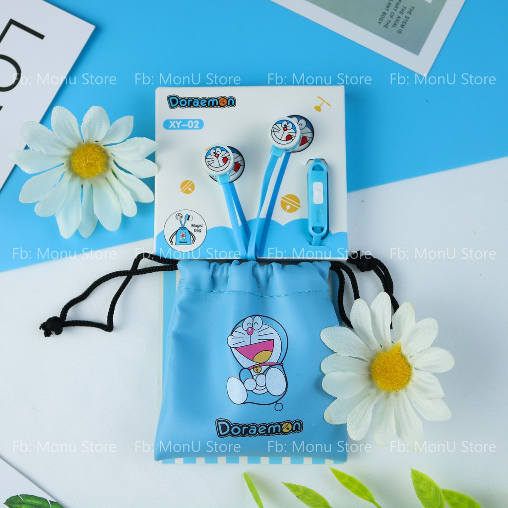 Tai nghe DORAEMON kèm hộp đựng dễ thương cute