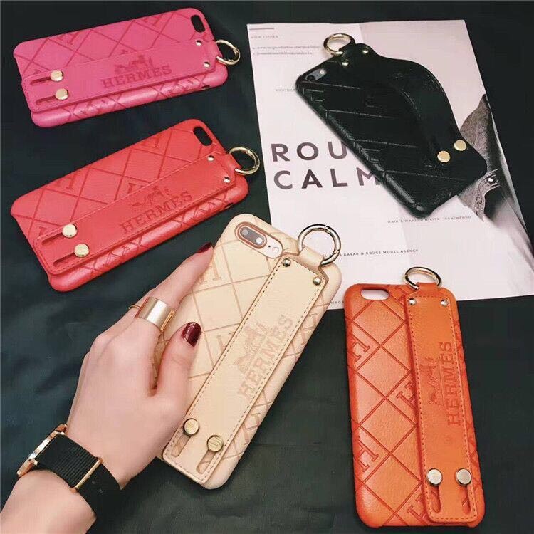 Ốp Điện Thoại Da Hermes Chống Sốc Có Vòng Tay Cho iphone13 12 Pro Xs Max XR X 6s 8plus 7Plus