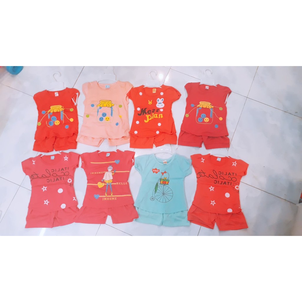 COMBO 3 BỘ MẶC NHÀ BÉ GÁI