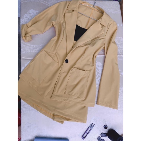 Set vest 3 món tay dài phối quần đùi hoặc váy A, vải đẹp không nhăn không xù lông không ra mầu. | BigBuy360 - bigbuy360.vn