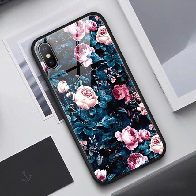 Ốp Lưng Kính Bóng 13ProMax 12ProMax 11ProMax XSMAX X XS 7Plus FUKISHOP