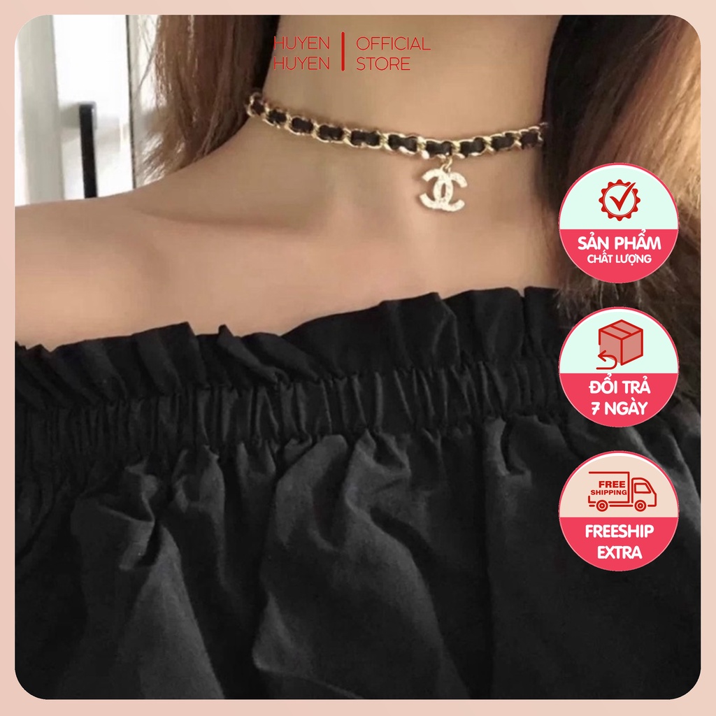 Choker xích C H A N E N L bản víp sang chảnh