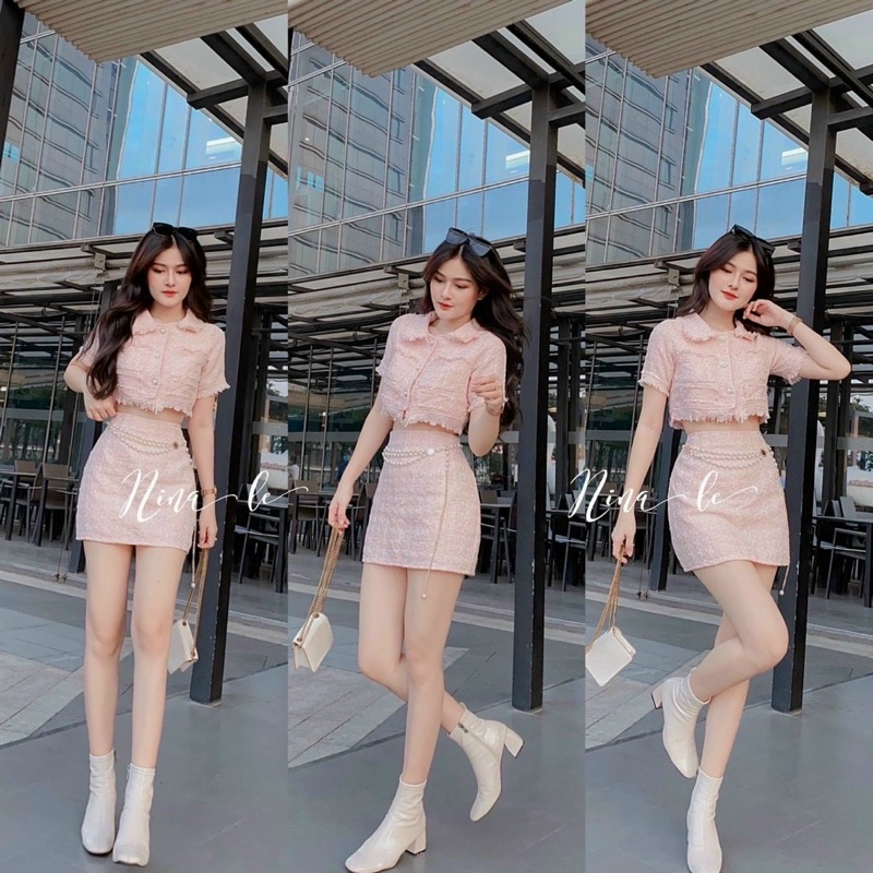 SET 2 MÓN DẠ 3 MÀU ( Xanh - Nude - Hồng) | BigBuy360 - bigbuy360.vn