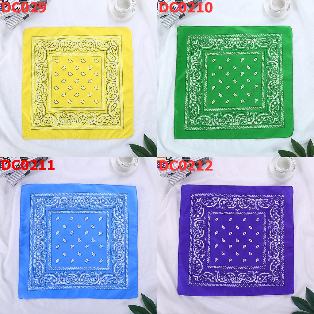 Khăn Bandana - Khăn Turban Hiphop 55x55cm