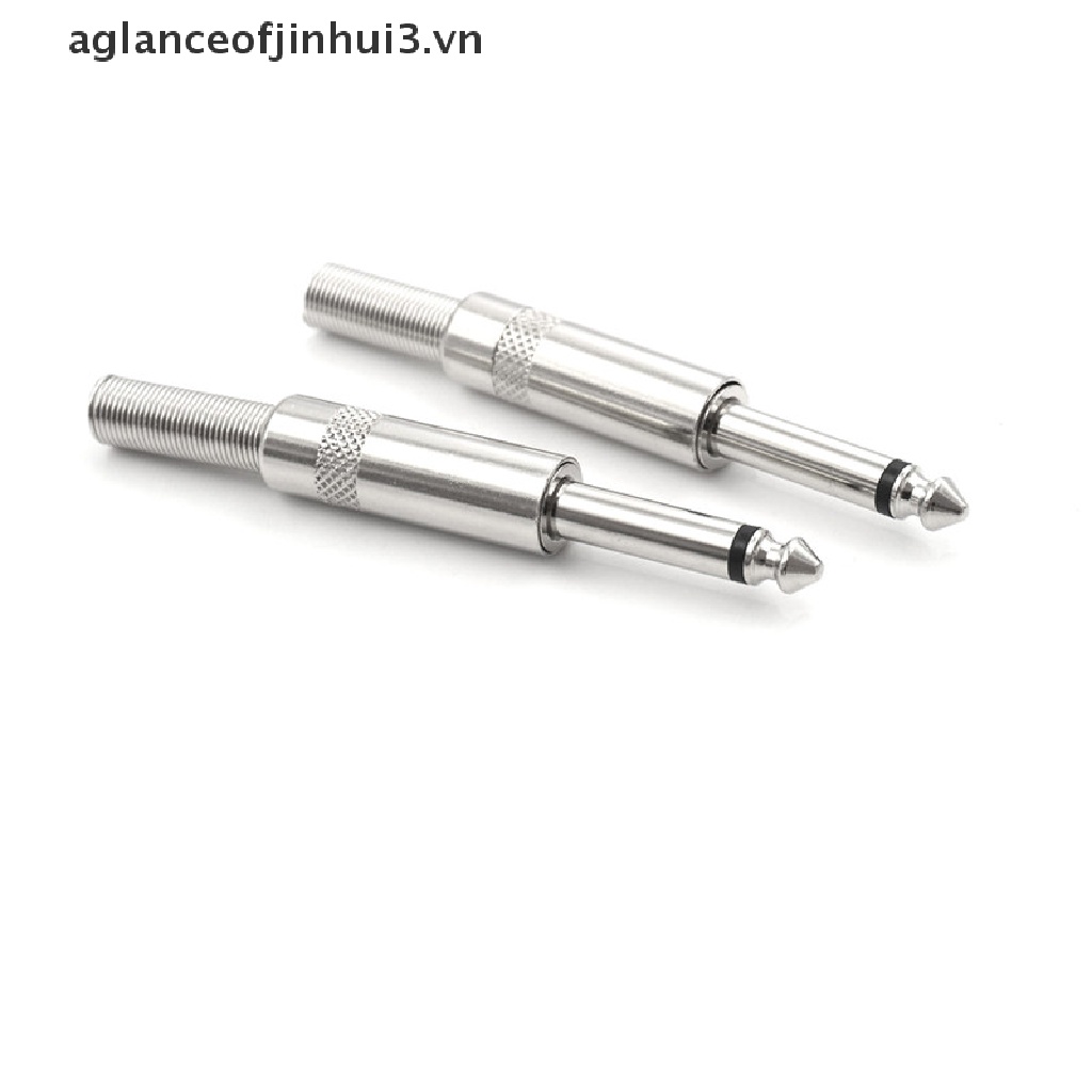 Set 2 Đầu Cắm Âm Thanh Chui Cắm 6.35mm 6.5mm Chuyên Dụng Cho Micro