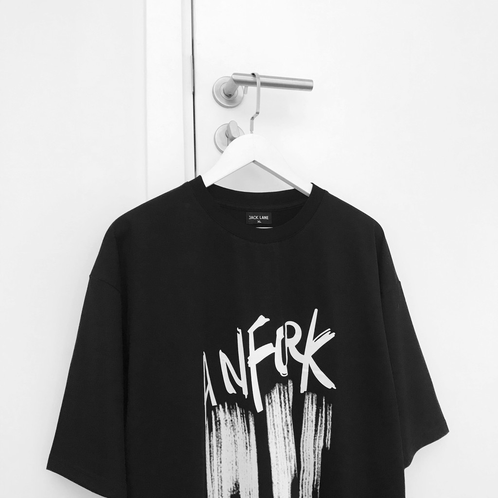 Áo phông Oversize Anfork, JACKLANE, Áo cộc tay Unisex Jack Lane