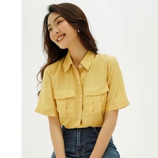 Áo Sơ Mi ngắn tay cổ Đức Pocket shirt Méo Shop