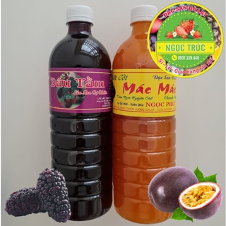 COMBO 2 CHAI NƯỚC CỐT DÂU TẰM LÊN MEN TỰ NHIÊN-NƯỚC CHANH DÂY ĐẶC SẢN ĐÀ LẠT (MỖI CHAI 1L)