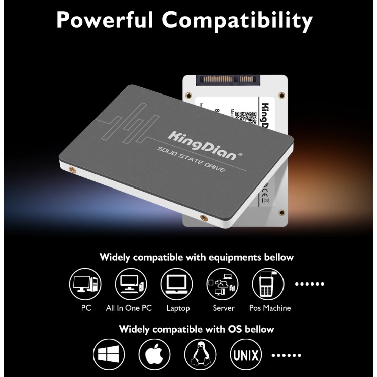 [FLASH SALE] Ổ cứng SSD 120G KingDian - Chính hãng bảo hành 3 năm!