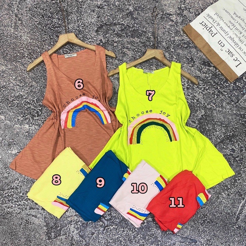 Áo thun giấy form rộng ba lỗ MẪU TỔNG HỢP (P3)