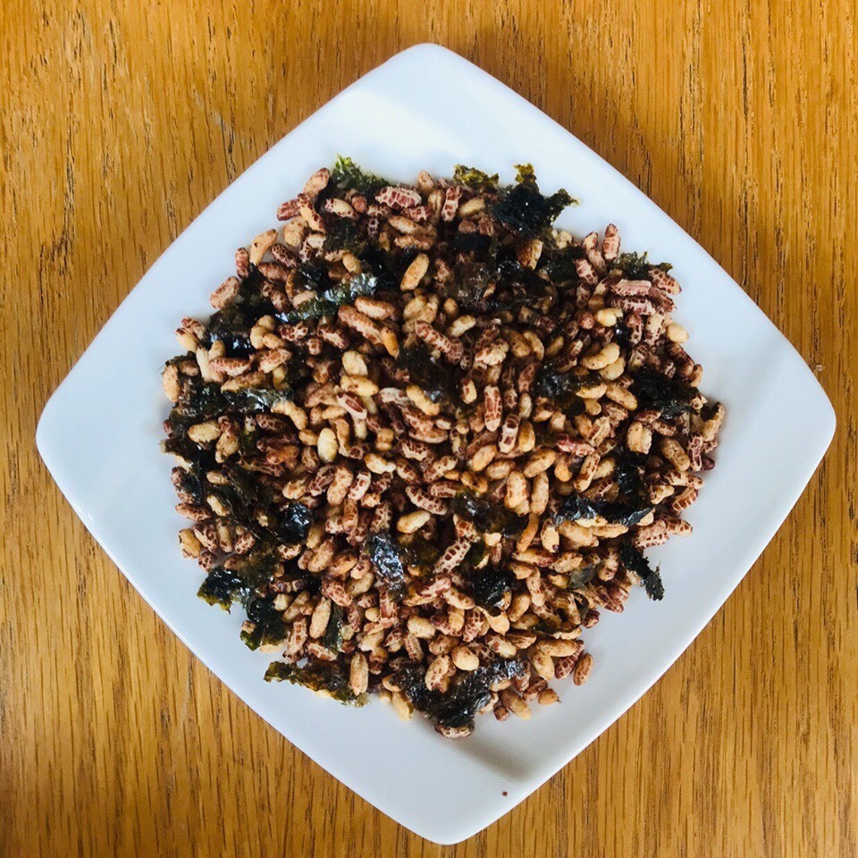 1kg gạo lứt sấy rong biển thơm ngon ăn liền vị mặn cho người ăn kiêng ăn chay và bệnh tiểu đường