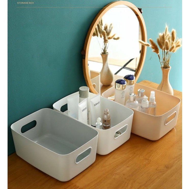 Sỉ 10 Hộp đựng đồ bằng nhựa có tay cầm nhiều màu tiện lợi