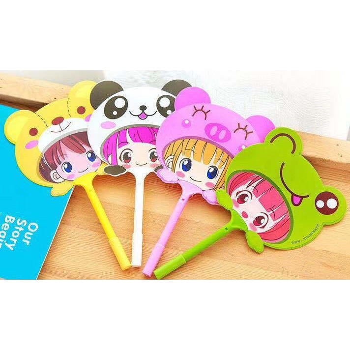 Bút Bi Kèm Quạt Nhựa Cầm Tay Cute 88236 SIÊU THỊ 24/7