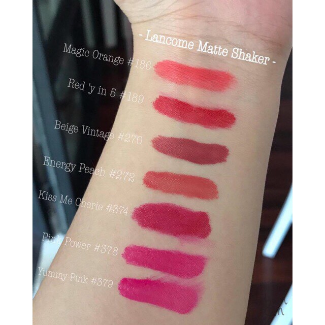 Son kem lì Lancome ❤️FREESHIP❤️ Matte Shaker Son Lancome của Pháp Son lì dưỡng môi