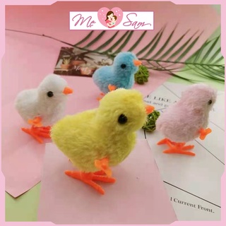 Đồ chơi gà con vặn cót bằng bông chạy lon ton đáng yêu dễ thương cho bé Shop Mẹ Sam