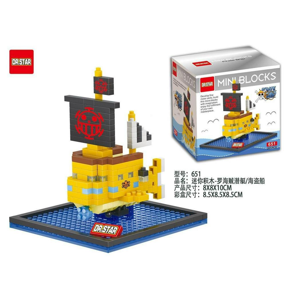 Combo 4 thuyền hải tặc nhỏ tặng kèm búa