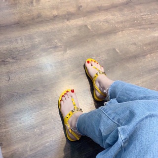 Sandal kẹp hm đinh full màu