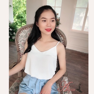 Áo 2 dây đũi lụa cao cấp giáng thụng dễ mix đồ