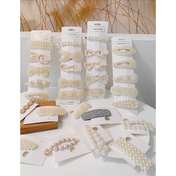 Kẹp Tóc Đính Ngọc Trai Thời Trang Hàn Quốc