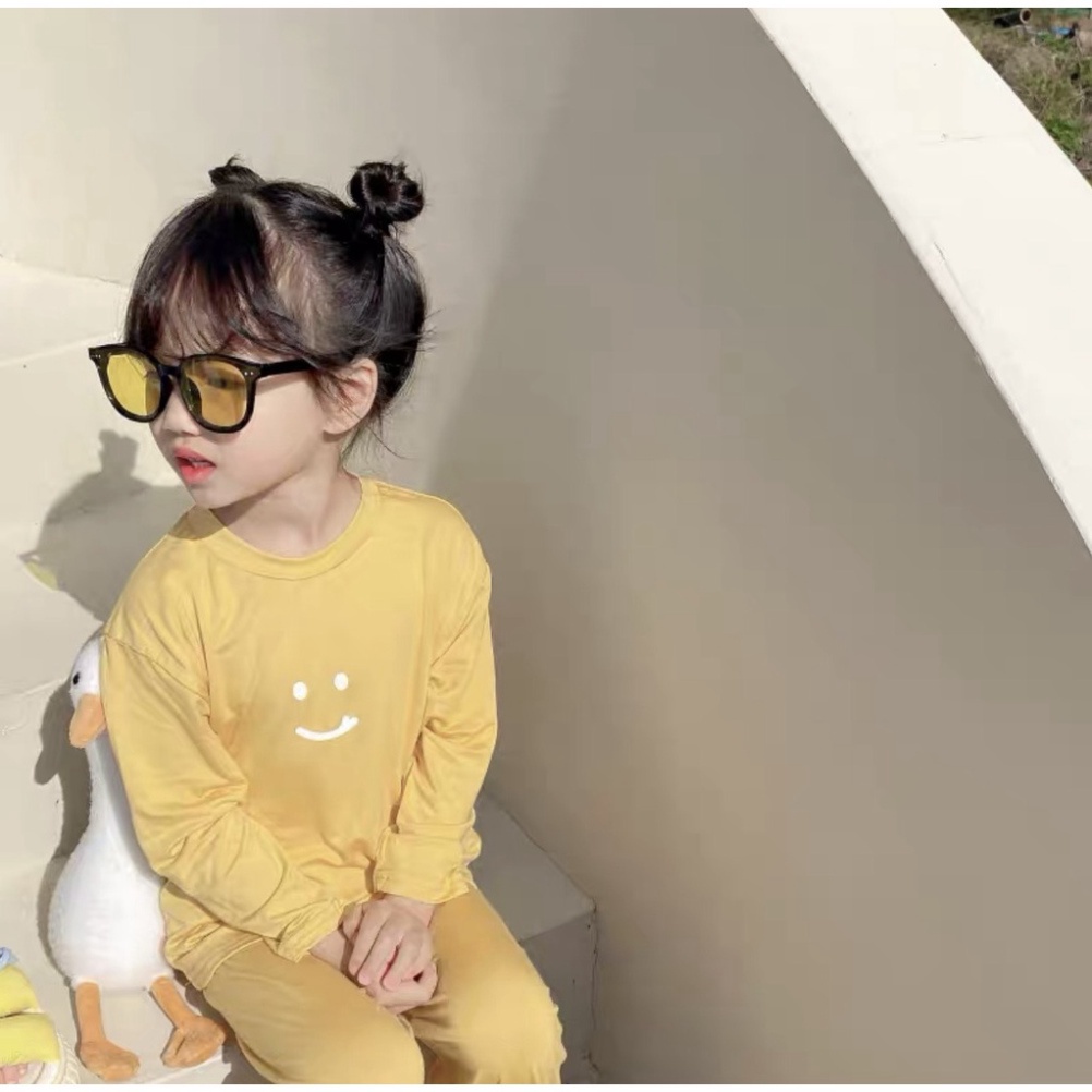 Bộ Quần Áo Trẻ Em Dài Tay Minky Mom Funny Cao Cấp Cho Bé Chất Thun Lạnh Mềm Mịn Thoáng Mát Size 6-19kg