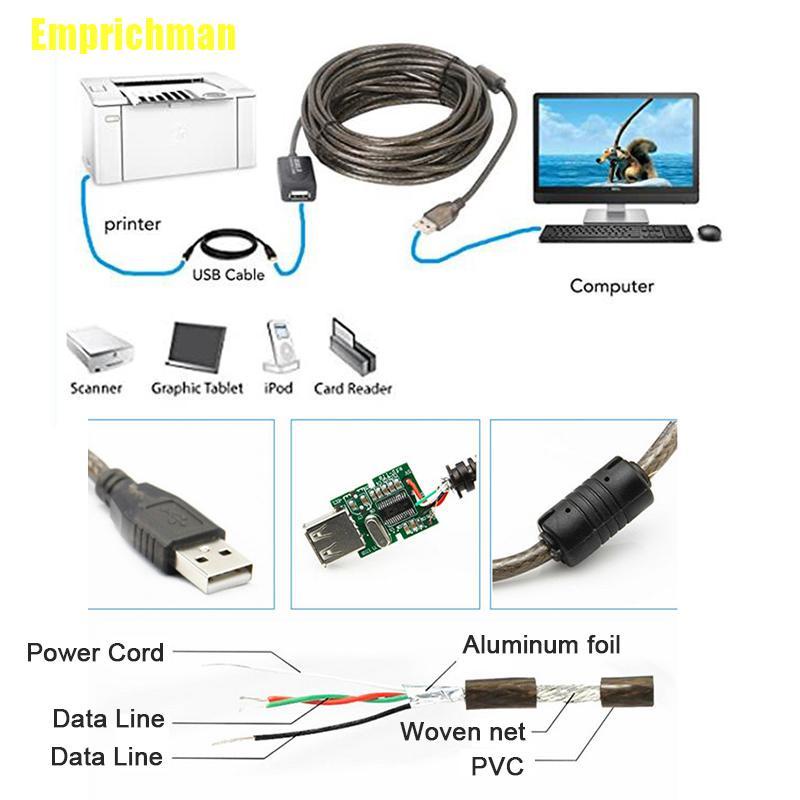 Dây Cáp Usb Nối Dài 5m 10m 15m 20m | BigBuy360 - bigbuy360.vn