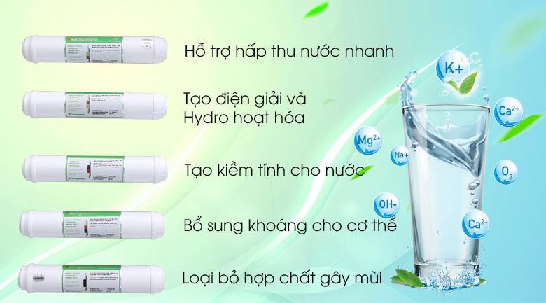 Máy lọc nước RO Kangaroo VTU KG100HA 9 lõi .BH 12 tháng chính hãng tận nhà khả năng lọc lên đến 10 - 12 lít/giờ